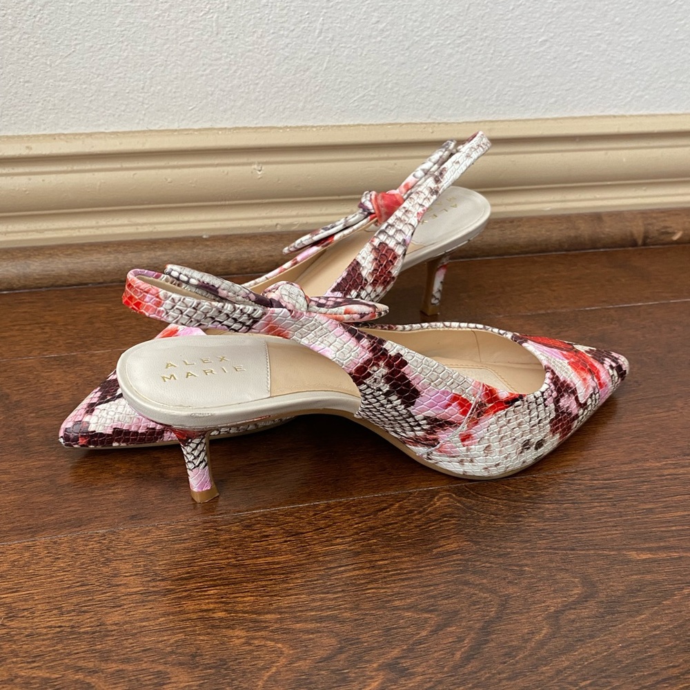 Alex Marie snakeskin patterned heels
